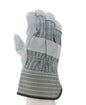1230_ - 1230M - 124556 - 360 - Rotational view of 1230 leather palm work gloves with split shoulder leather and 2.5-inch rubb