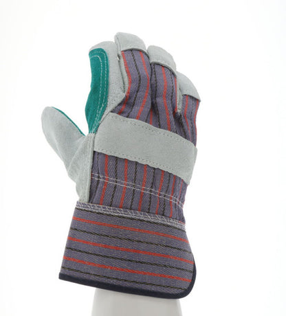 1311JL_ - 1311JL - 125098 - 360 - Rotational view of 1311J leather palm work gloves with jointed double palm and 2.5-inch rub