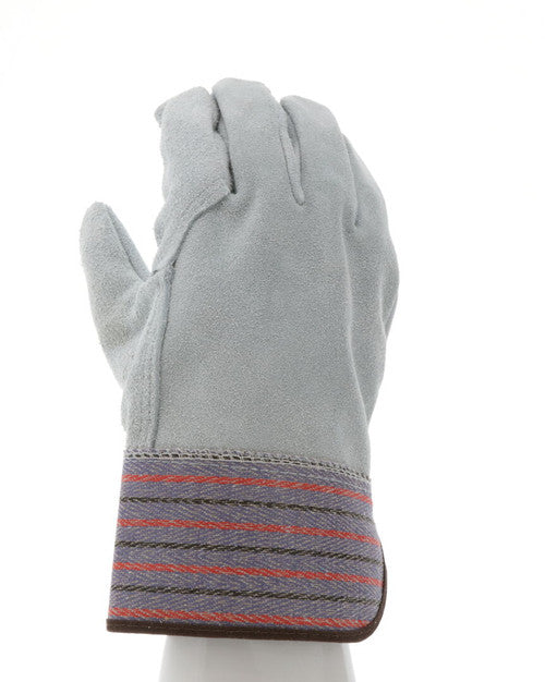 1317_ - 1317 - 125331 - 360 - Rotational view of 1317 leather work gloves with full leather back and 2.5-inch rubberized safe