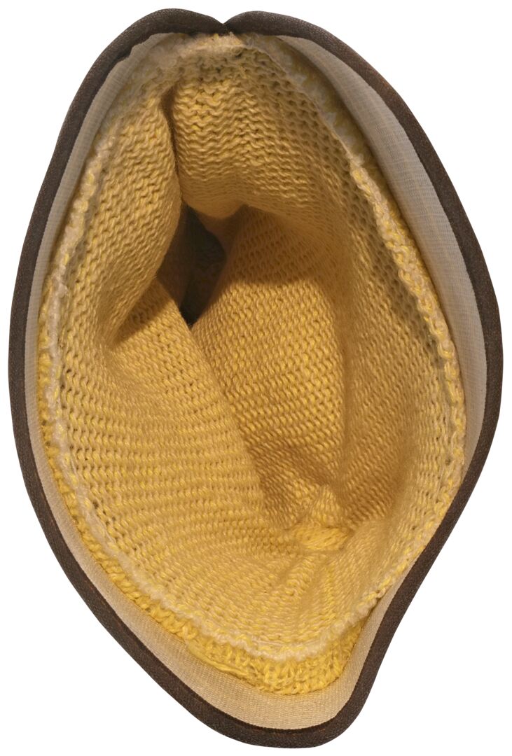 1400K - Leather Palm Work Gloves - Select B+ Grade - Split Shoulder Leather - DuPont™ Kevlar® Aramid Plaited Liner - 2.5-Inch Plasticized Safety Cuff