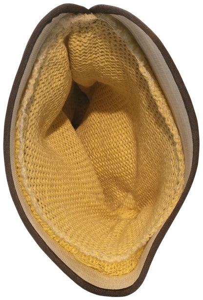 1400K - Leather Palm Work Gloves - Select B+ Grade - Split Shoulder Leather - DuPont™ Kevlar® Aramid Plaited Liner - 2.5-Inch Plasticized Safety Cuff