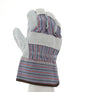 12010_ - 12010 - 125825 - 360 - Rotational view of 12010 leather palm work gloves with assorted fabric back and 2.5-inch rubb