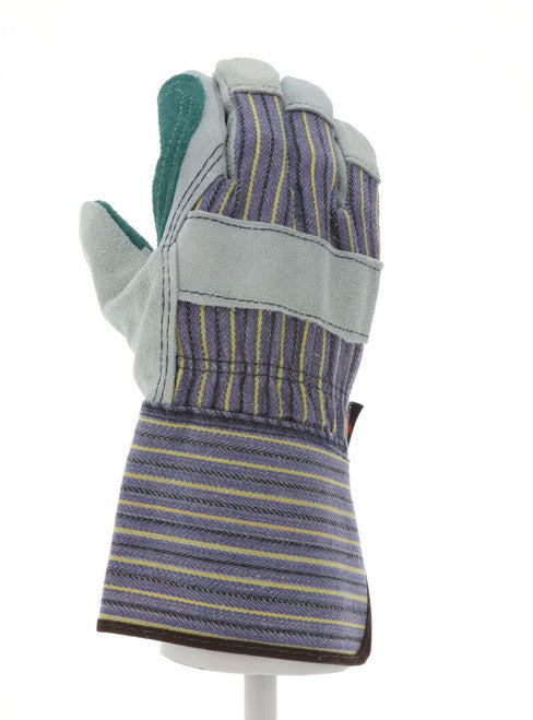 1412A_ - 1412A - 125879 - 360 - MCR Safety Group 1412A leather palm work gloves – split shoulder leather with 4.5-inch gauntl