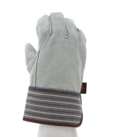 1417A_ - 1417A - 125969 - 360 - Leather palm work gloves – MCR Safety Group 1417A – split shoulder leather with 2.5-inch safe