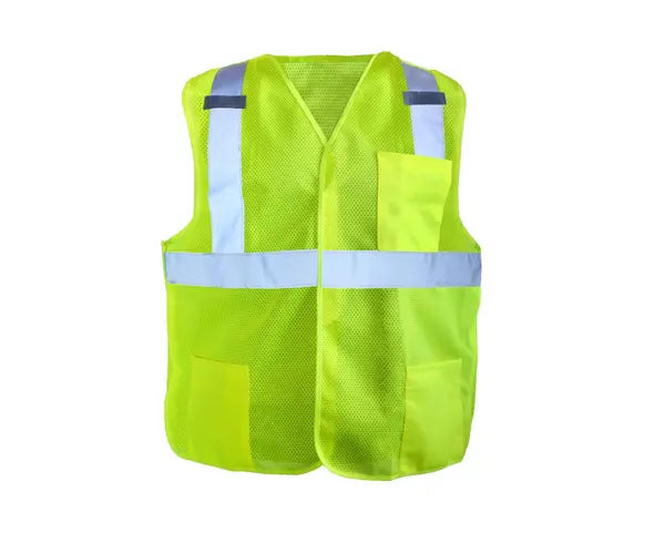 Occunomix Mesh 5-Pt Breakaway Vest Hi-Vis Safety Vests Orange S model LUX-SSBRPC-OS