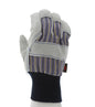 1420A_ - 1420A - 126031 - 360 - Rotational view of 1420A leather palm work gloves with split shoulder leather and knit wrist