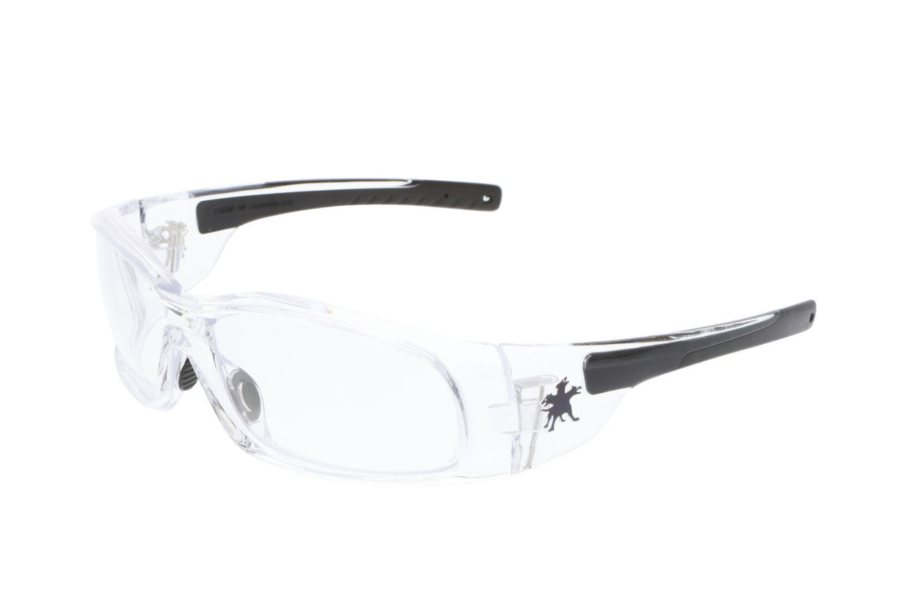 MCR Safety SR1 - Swagger® SR1 Series Safety Glasses - Soft Non-Slip Nose Piece and Temples - Bold Wider Temples and Full Frame Design — manufacturer image 17