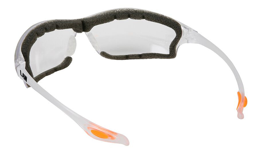 MCR Safety Law® LW3 Series - Foam Lined Safety Glasses - Soft Secure TPR Nose Piece and Temple Inserts - Dielectric Containing No Metal Pieces — manufacturer image 7