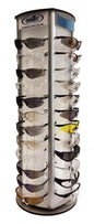 DenTec Revolving Eyewear tabletop display with slots for 48 pair of eyewear