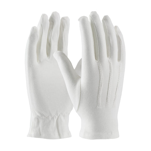 Century Glove 130-100WM – 100% Cotton Dress Glove with Raised Stitching on Back - Open Cuff