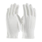 Century Glove 130-100WMPD – 100% Cotton Dress Glove, Dotted Palm with Raised Stitching on Back - Open Cuff