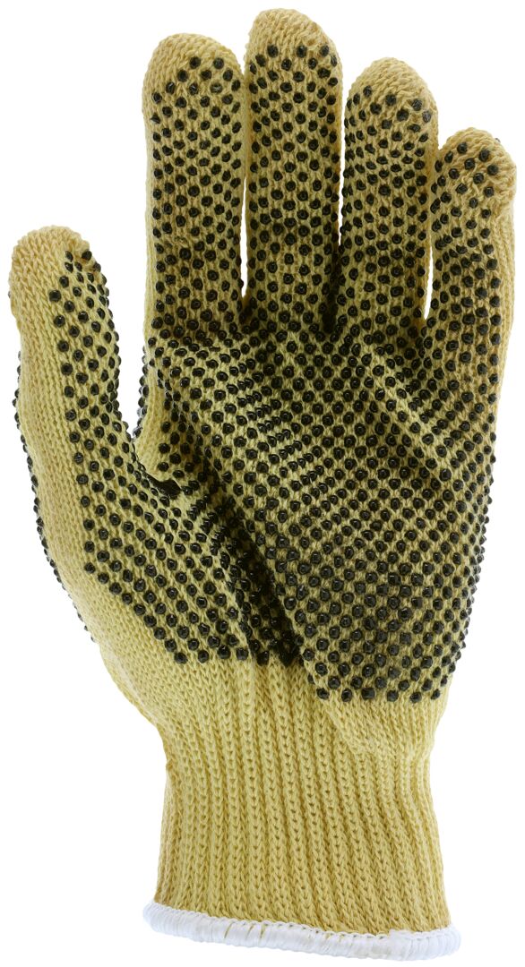 9366 - MCR Safety CutPro® - 7 Gauge DuPont™ Kevlar® Aramid Shell - Cut Resistant Work Gloves - PVC Dots on Both Sides - Regular Weight - PVC Dots Aid with Grip and Abrasion