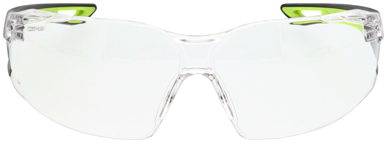 MCR Safety HK5 - Hulk® HK5 Series Safety Glasses - Hi-Vis Lime/Black TPR Temples - Indoor/Outdoor Mirror Lens - UV-AF® Anti-Fog Lens Coating - Integral Polycarbonate Nose Bridge - Excellent Horizontal and Vertical Field of Vision — manufacturer image 16
