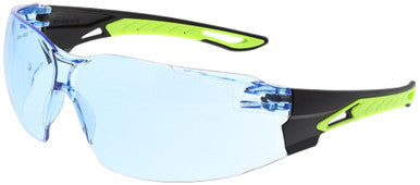 MCR Safety HK5 - Hulk® HK5 Series Safety Glasses - Hi-Vis Lime/Black TPR Temples - Indoor/Outdoor Mirror Lens - UV-AF® Anti-Fog Lens Coating - Integral Polycarbonate Nose Bridge - Excellent Horizontal and Vertical Field of Vision