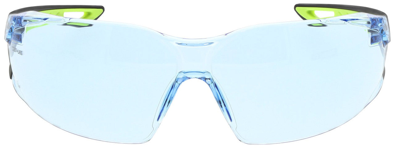 MCR Safety HK5 - Hulk® HK5 Series Safety Glasses - Hi-Vis Lime/Black TPR Temples - Indoor/Outdoor Mirror Lens - UV-AF® Anti-Fog Lens Coating - Integral Polycarbonate Nose Bridge - Excellent Horizontal and Vertical Field of Vision — manufacturer image 4