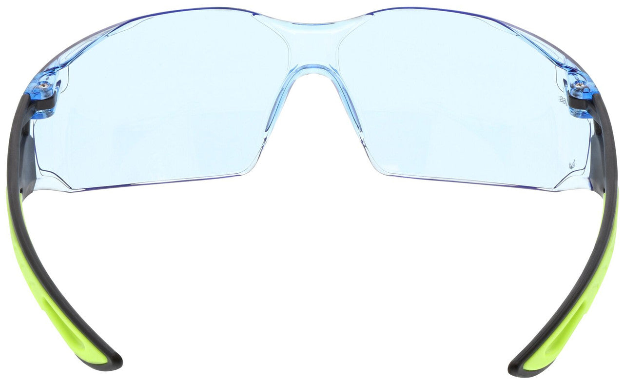 MCR Safety HK5 - Hulk® HK5 Series Safety Glasses - Hi-Vis Lime/Black TPR Temples - Indoor/Outdoor Mirror Lens - UV-AF® Anti-Fog Lens Coating - Integral Polycarbonate Nose Bridge - Excellent Horizontal and Vertical Field of Vision — manufacturer image 5