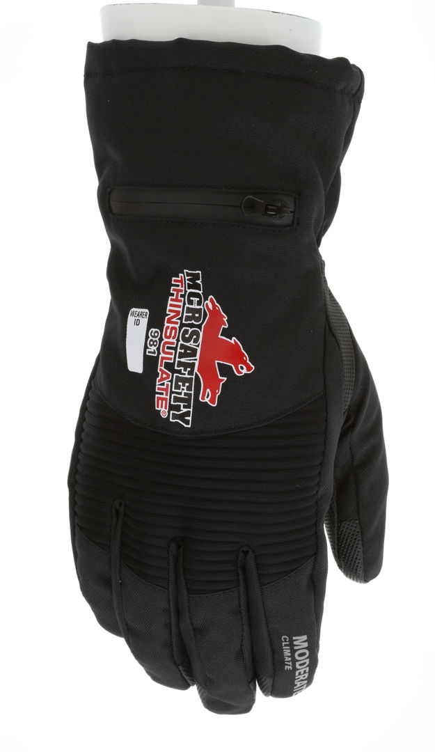 981 - MCR Safety Insulated Mechanics Gloves - 100 Gram Thinsulate™ Lining - MAXGrid™ Material Palm - Inner Elastic Snow and Ice Cuff - Waterproof / Windproof Barrier for Moderate Climate Protection