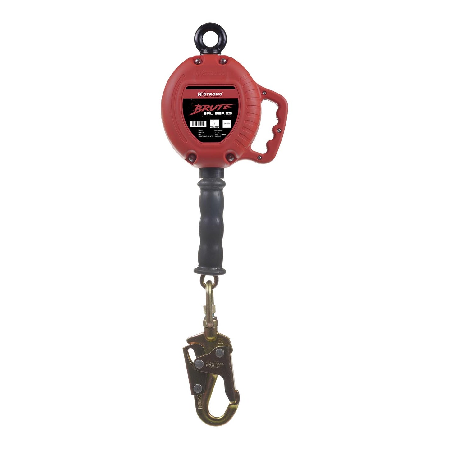 KStrong® BRUTE™ 8 ft. Stainless Steel Cable SRL with Swivel Snap Hook. Includes Installation Carabiner (ANSI)