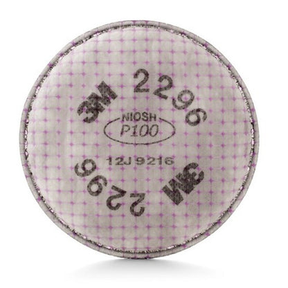 3M™ Advanced Particulate Filter 2296, P100, with Nuisance Level Acid Gas Relief 100 EA/Case