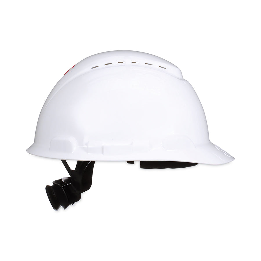 3M™ SecureFit™ Hard Hat, Vented, 4-Point Pressure Diffusion Ratchet Suspension, with UVicator