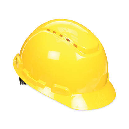 3M™ SecureFit™ Hard Hat, Vented, 4-Point Pressure Diffusion Ratchet Suspension, with UVicator