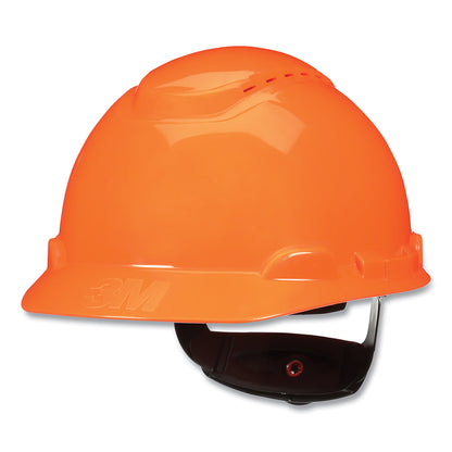 3M™ SecureFit™ Hard Hat, Vented, 4-Point Pressure Diffusion Ratchet Suspension, with UVicator