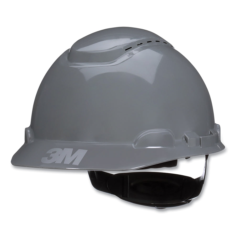 3M™ SecureFit™ Hard Hat, Vented, 4-Point Pressure Diffusion Ratchet Suspension, with UVicator