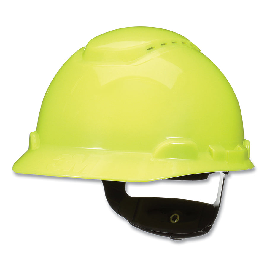 3M™ SecureFit™ Hard Hat, Vented, 4-Point Pressure Diffusion Ratchet Suspension, with UVicator