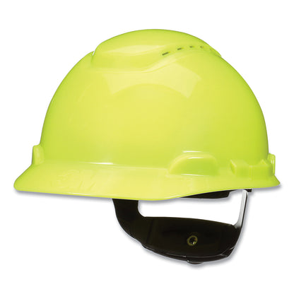 3M™ SecureFit™ Hard Hat, Vented, 4-Point Pressure Diffusion Ratchet Suspension, with UVicator