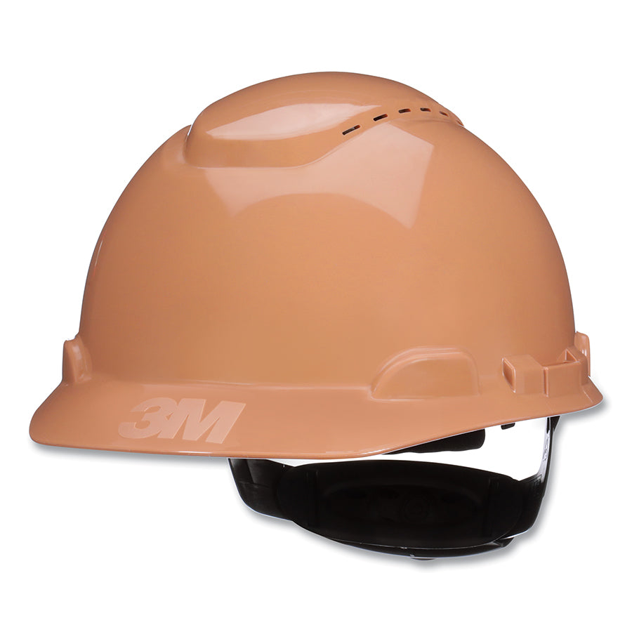3M™ SecureFit™ Hard Hat, Vented, 4-Point Pressure Diffusion Ratchet Suspension, with UVicator