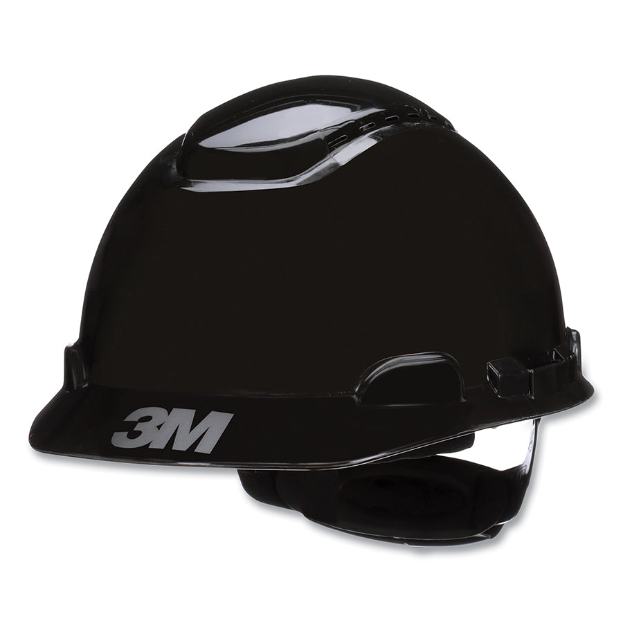 3M™ SecureFit™ Hard Hat, Vented, 4-Point Pressure Diffusion Ratchet Suspension, with UVicator