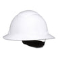 3M™ SecureFit™ Full Brim Hard Hat H-801SFR-UV, White, 4-Point Pressure Diffusion Ratchet Suspension, with UVicator