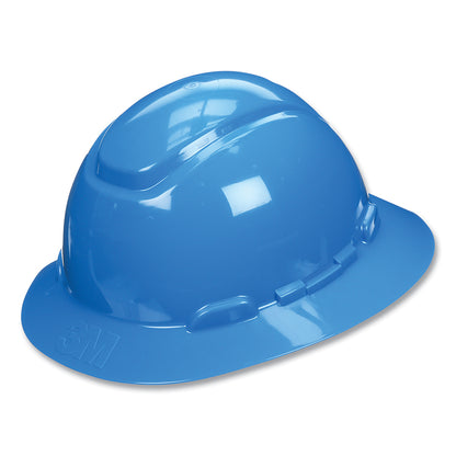 3M™ SecureFit™ Full Brim Hard Hat H-801SFR-UV, White, 4-Point Pressure Diffusion Ratchet Suspension, with UVicator