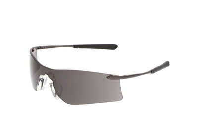 MCR Safety T4 - Rubicon® T4 Series Safety Glasses, Curved Frameless Lens Design, Soft TPR Nose Piece, Resilient Spring Hinge Temples for Comfortable Fit — manufacturer image 5