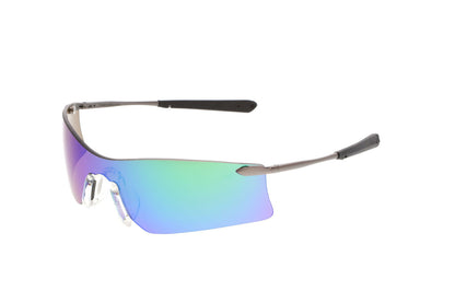 MCR Safety T4 - Rubicon® T4 Series Safety Glasses, Curved Frameless Lens Design, Soft TPR Nose Piece, Resilient Spring Hinge Temples for Comfortable Fit — manufacturer image 2