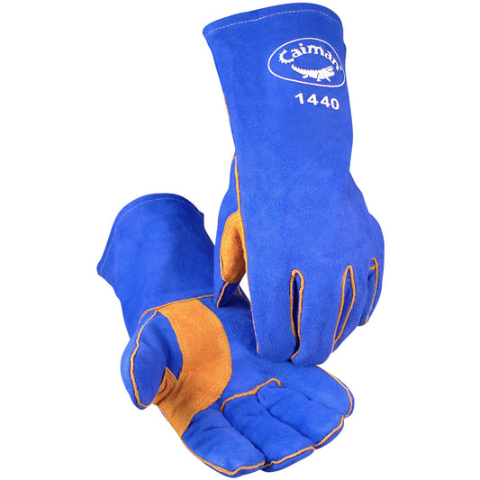 PIP Caiman 1440 Premium Split Cowhide Leather Welder's Glove with Foam Lining - 14" Length