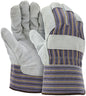 Cowhide Split Leather Palm Work Glove, Foam Insulated, Plasticized Cuff