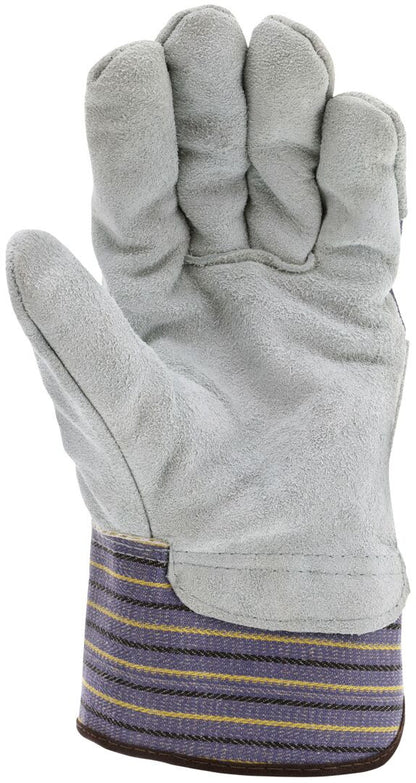 Cowhide Split Leather Palm Work Glove, Foam Insulated, Plasticized Cuff