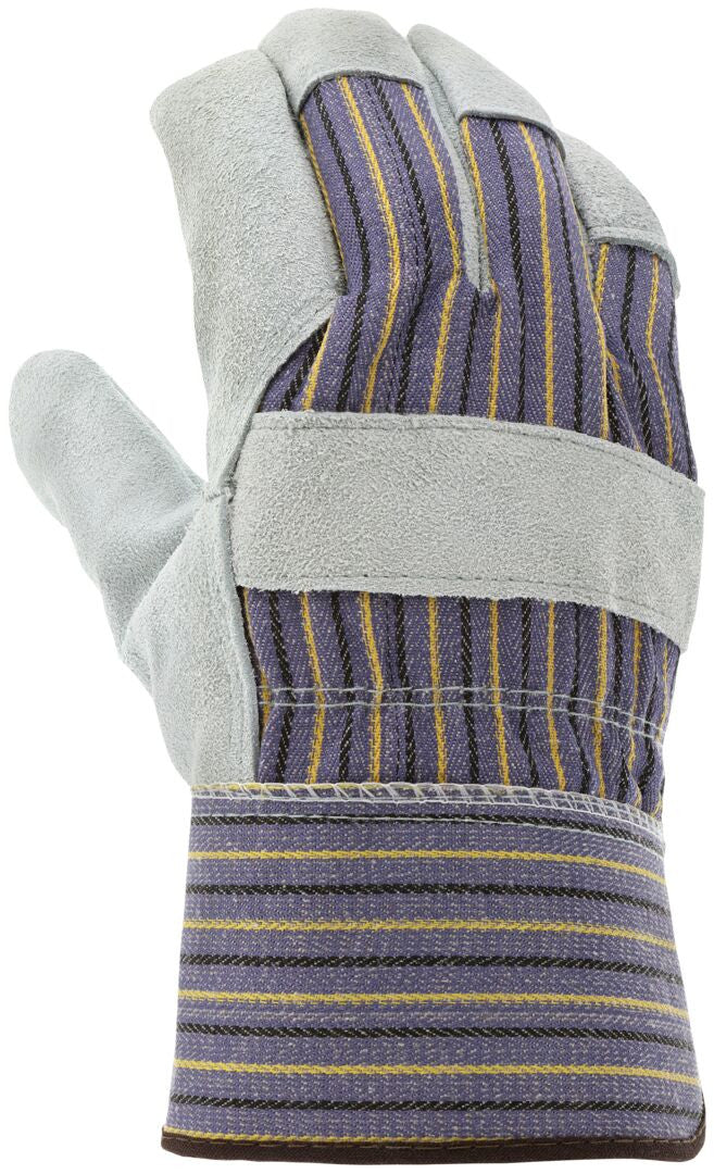 Cowhide Split Leather Palm Work Glove, Foam Insulated, Plasticized Cuff