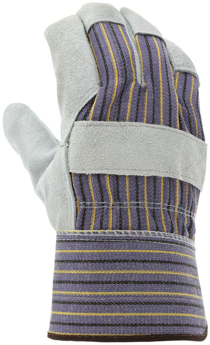 Cowhide Split Leather Palm Work Glove, Foam Insulated, Plasticized Cuff