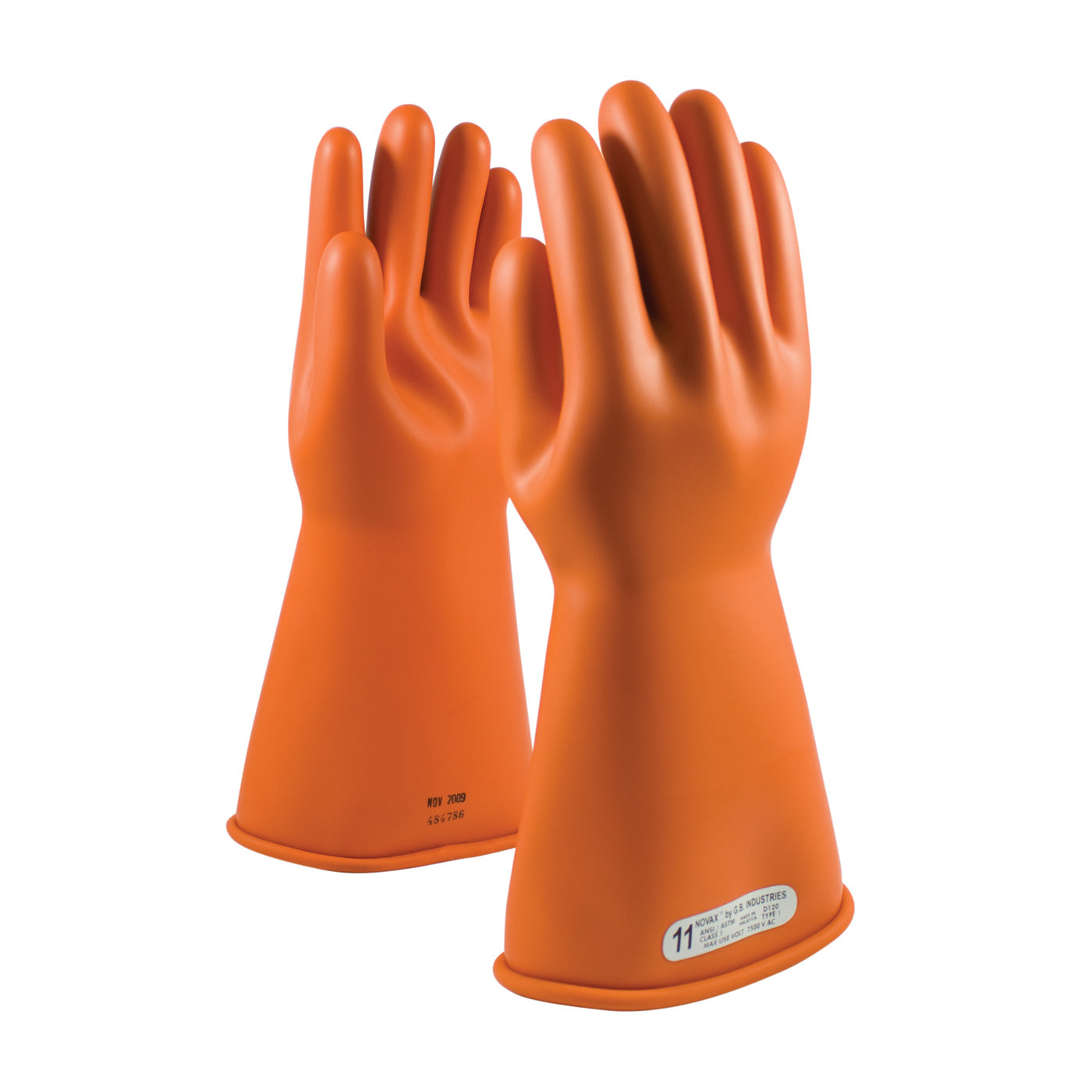 PIP NOVAX 147-1-14 Class 1 Rubber Insulating Glove with Straight Cuff - 14"