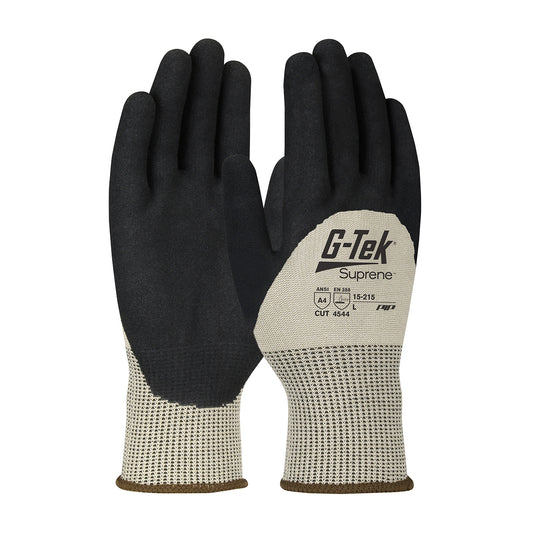 G-Tek® Suprene™: Seamless Knit Suprene™ Blended Glove with Nitrile Coated MicroSurface Grip on Palm, Fingers & Knuckles