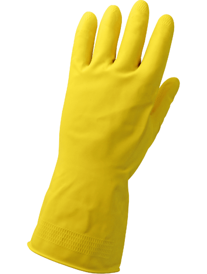 Economy 150FE Chemical Handling Gloves - latex - yellow