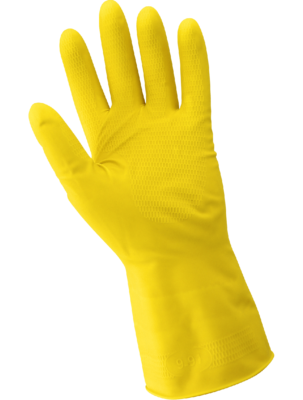 Global Glove - 150FE - Chemical Handling Gloves - rubber coating - yellow