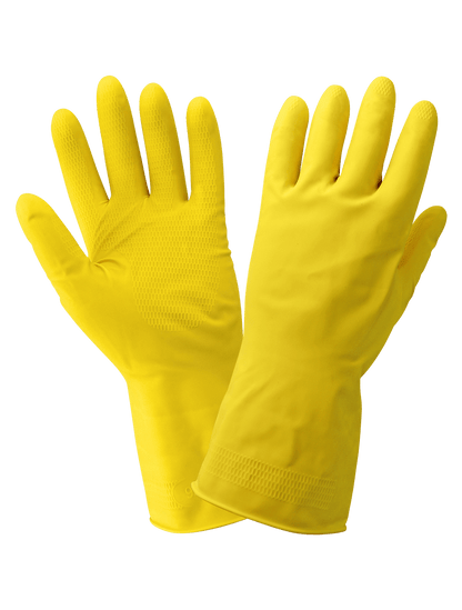 Global Glove - 150FE - Chemical Handling Gloves - rubber coating - yellow