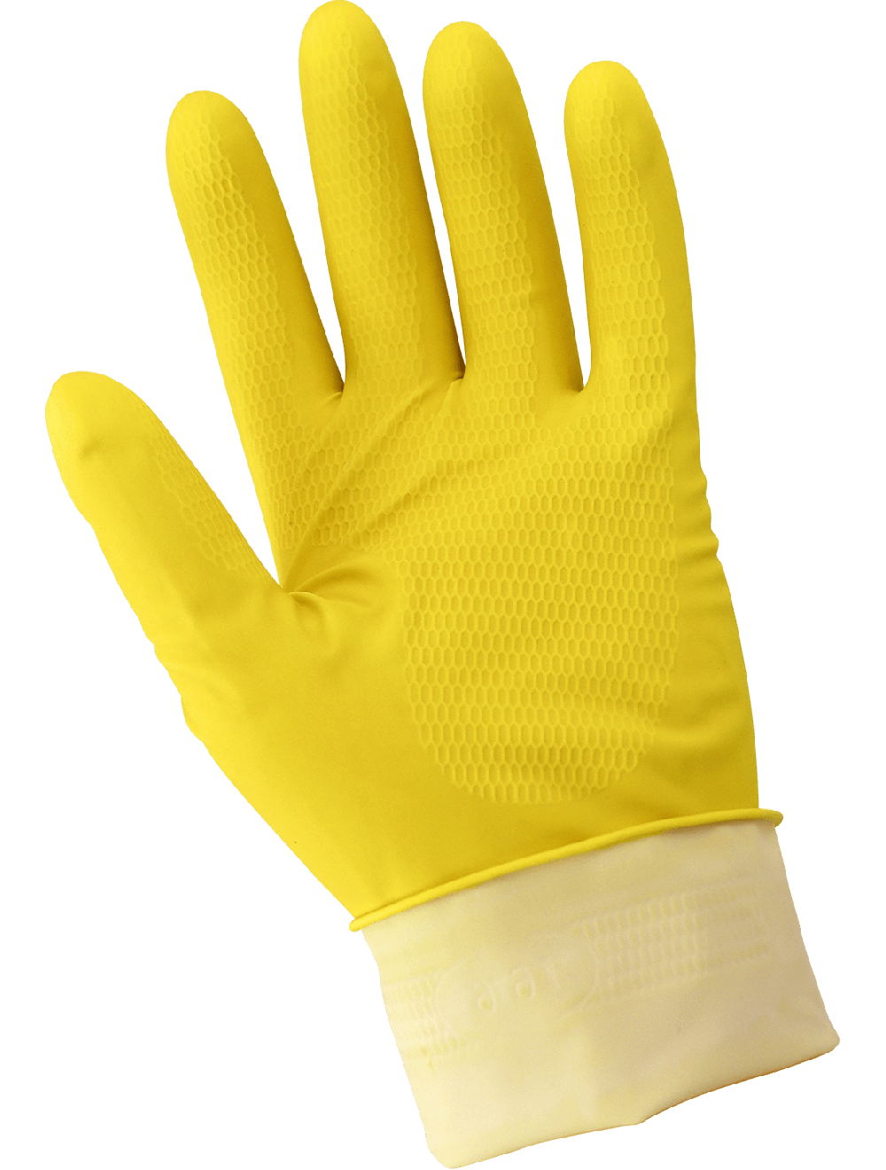 Global Glove - 150FE - Chemical Handling Gloves - rubber coating - yellow