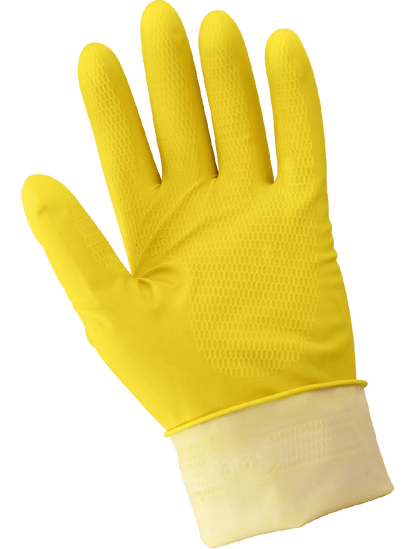 Global Glove - 150FE - Chemical Handling Gloves - rubber coating - yellow