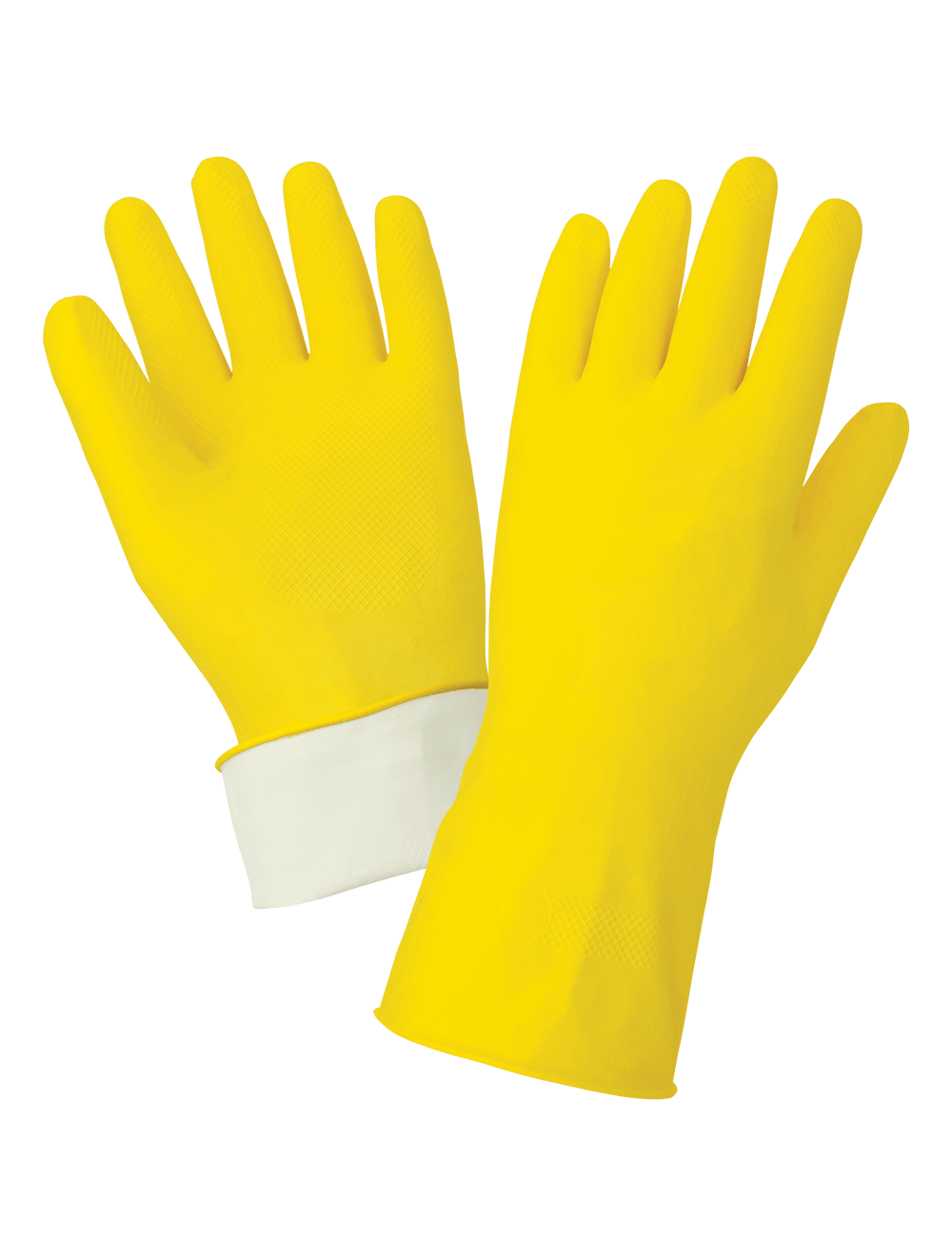 FrogWear® 150F Chemical Handling Gloves - latex - yellow