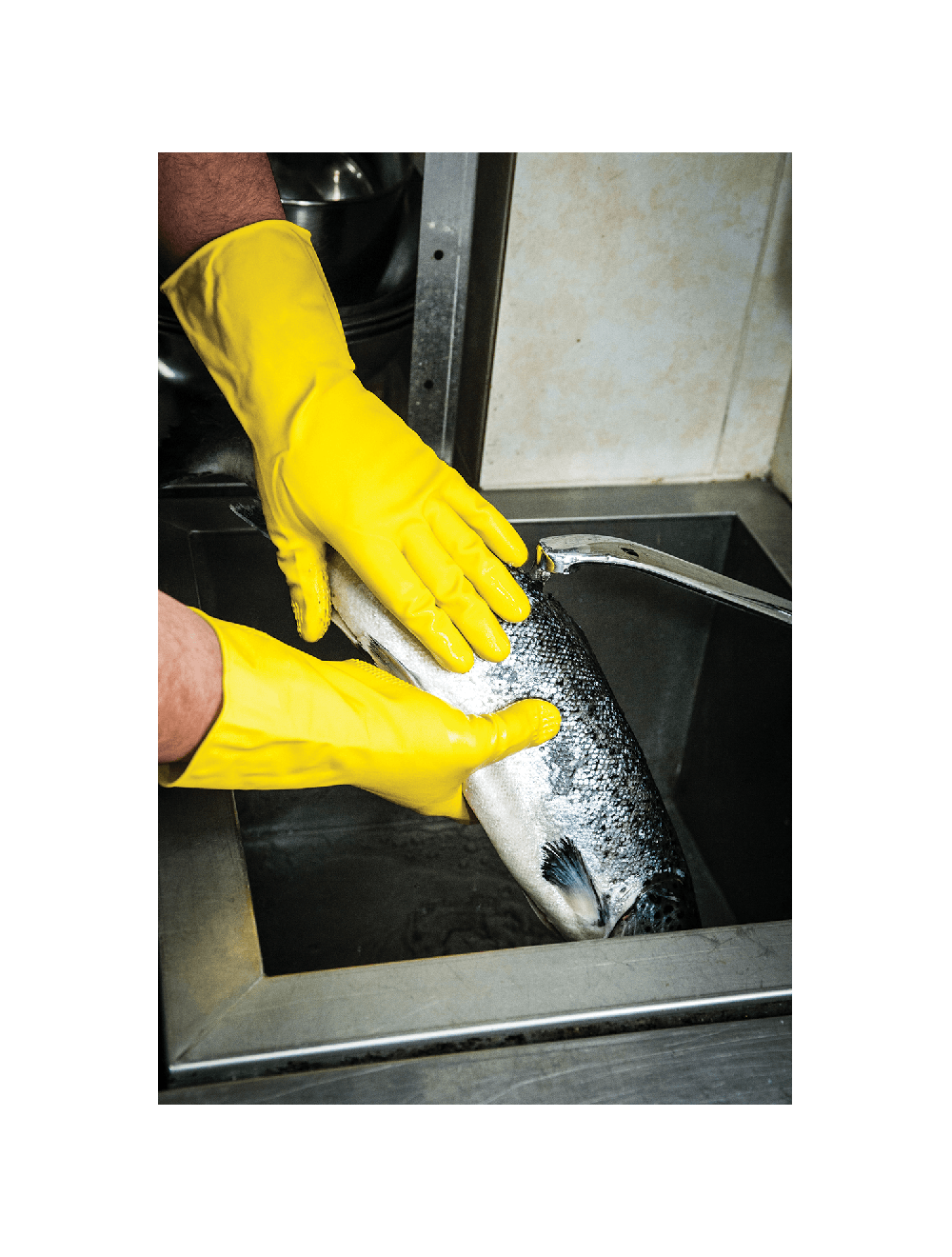 FrogWear® - 150F - Unsupported Gloves - rubber coating - yellow