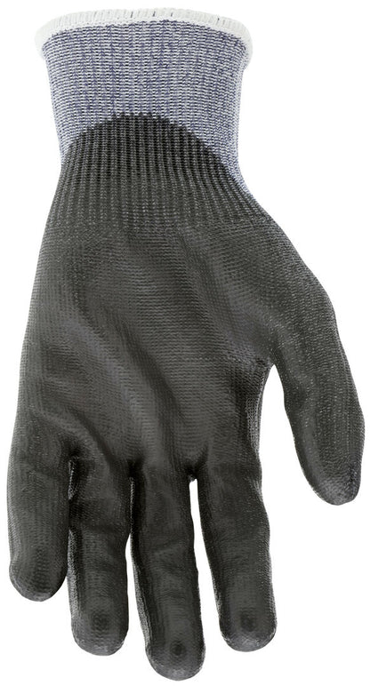 92793PU - MCR Safety CutPro® - 13 Gauge HyperMax® HPPE Shell - Cut, Abrasion and Puncture Resistant - Polyurethane (PU) Coated Palm Provides Excellent Cut and Abrasion Resistance